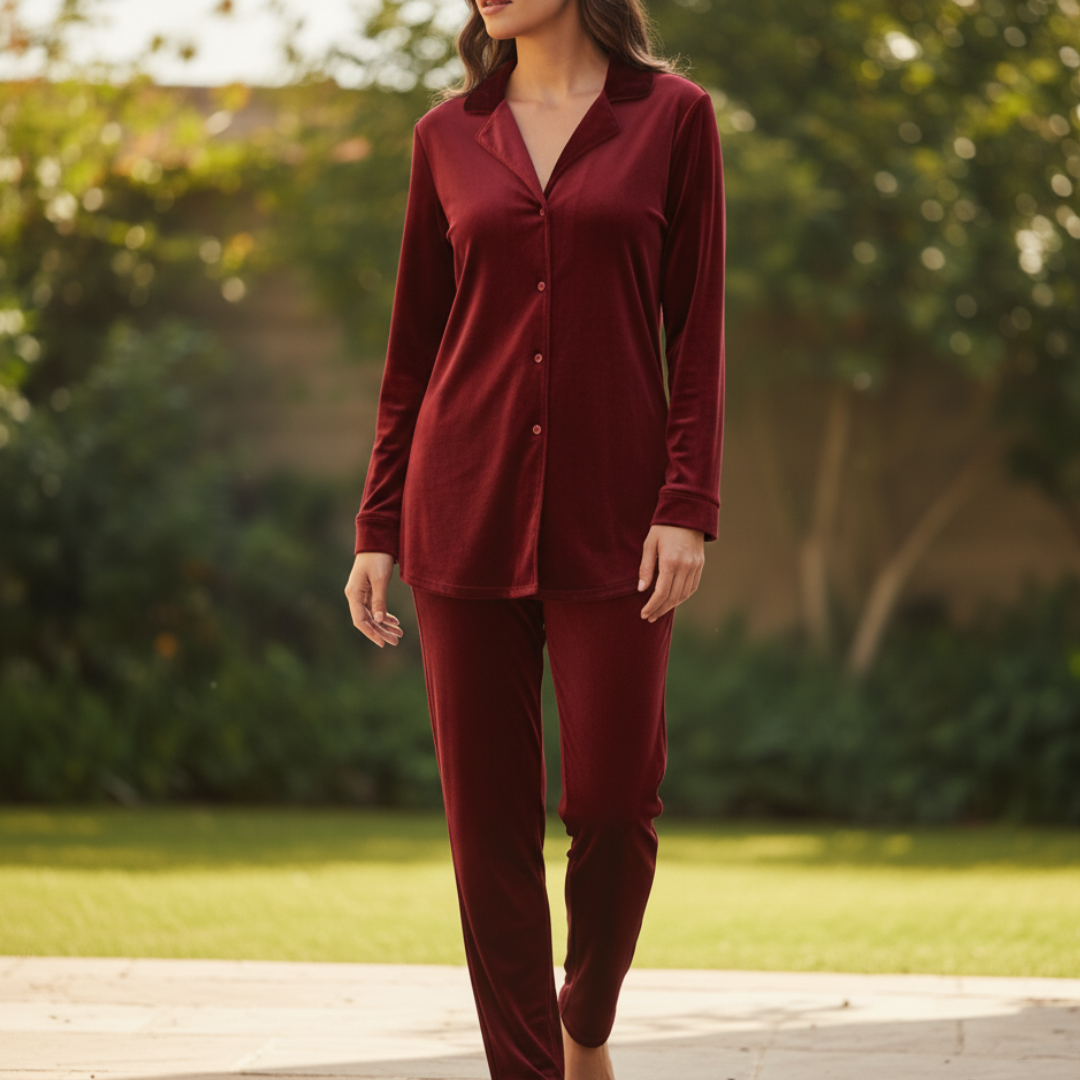 Luxury Velvet Night Dress